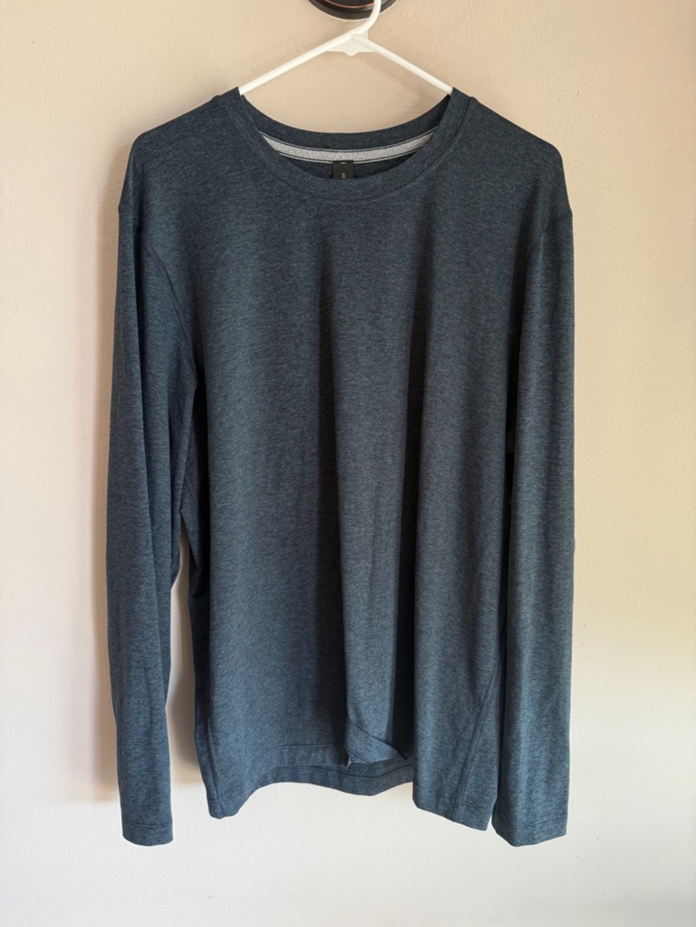 Lululemon Drysense Long Sleeve Shirt Mens XL Blue‎ Grey Heathered Training Top